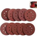Lot de 100 disque de ponage papier abrasif 125 mm, papier de verre  fixation en nylonpour ponceuse ...