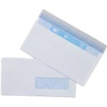 Lot de 100 enveloppes dl 110 x 220 mm avec fen�tre 35 x 100 mm papier velin 80 gr