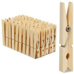 Lot de 100 pinces a linge en bois