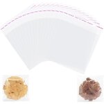 Lot de 100 sachets en cellophane transparent refermables pour bonbons, bijoux, emballage cadeau, 8 x ...