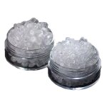 Lot de 100 supports de boucles d'oreilles en latex sans nickel transparent