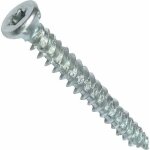 Jalleria - lot de 100 vis d'ancrage direct pour bton 7, 5x62mm tte fraise conique -  empreinte toile ...