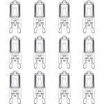 Aougo - lot de 12 ampoule halogène g9 40w 230v dimmable 0 - 100%, 480lm, blanc chaud 2700k, g9 bi - pin ... Aougo - lot de 12 ampoule halogène g9 40w 230v dimmable 0 - 100%, 480lm, blanc chaud 2700k, g9 bi - pin ...