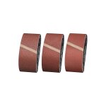 Lot de 12 bandes abrasives 100 x 610 mm - grain 60 / 80 / 120 - pour poncer, limer, aiguiser et drouiller ...