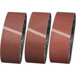 Lot de 12 bandes abrasives 100 x 915 mm - grain 60 / 80 / 120 - pour poncer, limer, aiguiser et drouiller ...