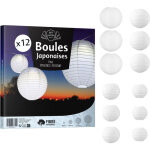Lot de 12 boules japonaises 15 / 20 / 25 / 30cm