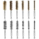 Lot de 12 brosses m�talliques pour perceuse : 6 brosses en acier inoxydable et 6 brosses en cuivre, brosse ...