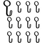 Lot de 12 crochets en spirale avec ?illet - crochets universels - pour remorque, b�che, bateau, moto, ...