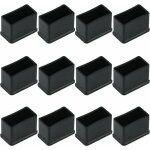 Lot de 12 embouts de protection rectangulaires en feutre de caoutchouc pour pieds de table ou de chaise( ...
