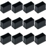Lot de 12 embouts de protection rectangulaires en feutre de caoutchouc pour pieds de table ou de chaise ...