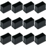Lot de 12 embouts de protection rectangulaires en feutre de caoutchouc pour pieds de table ou de chaise ...