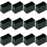 Lot de 12 embouts de protection rectangulaires en feutre de caoutchouc pour pieds de table ou de chaise ...