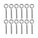 Lot de 12 - m8 boulons � oeil en 304 acier inoxydable vis � anneau piton � visser pour balan�oire machine ...