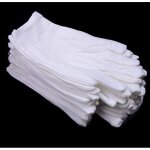 Lot de 12 paires de gants, en coton blanc, confortables et respirants, pour les soins de la peau, l'examen ...