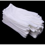 Lot de 12 paires de gants, en coton blanc, confortables et respirants, pour les soins de la peau, l'examen ...