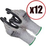 Mapa - lot de 12 paires de gants de travail tricot anti coupure krynit 563 en388 en 420 taille - taille ...
