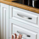 Lot de 12 poignee de meuble cuisine - chrom�es - poign�es de porte nickel bross� poignee de cuisine poign�e ...