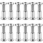Cyslmuk - lot de 12 reliure  vis m6 x 20mm vis de connexion avec boulon boulons de fixation  douille ...