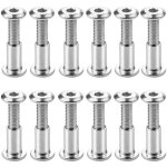 Lot de 12 reliure  vis m6 x 20mm vis de connexion avec boulon boulons de fixation  douille hexagonale ...