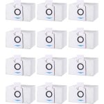 Lot de 12 sacs d'aspirateur accessoires pour ecovacs deebot x1 omni / x1 e omni aspirateur, sac � poussi�re ...
