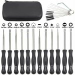 Lot de 12 tournevis pour ajuster les carburateurs des petits moteurs echo et stihl, avec brosse et kit ...