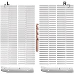 Lot de 120 tire - fonds � sertir de 3 / 16' (gauche et droite) avec cl�s pour garde - corps � c�bles ...