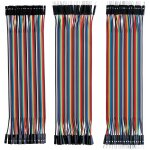 Lot de 120pcs câbles dupont breadboard 28awg 3 en 1 [40pin mâle vers femelle, 40pin mâle vers mâle, 40pin ... Lot de 120pcs câbles dupont breadboard 28awg 3 en 1 [40pin mâle vers femelle, 40pin mâle vers mâle, 40pin ...