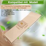 Lot de 15 sacs aspirateur pour karcher 6. 959 - 130. 0 wd3 wd3p mv3 sacs filtrants en papier de rechange ...