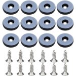 Lot de 16 patins de chaise � clouer, ronds de 22 mm, en feutre, pour prot�ger les pieds de table et de ...