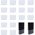 Lot de 16 prot�ge - pieds de chaise ovales transparents, pour �viter les rayures et le bruit, pour la ...