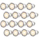 Lot de 16 spots led encastrable pour terrasse bois, etanche ip67, spots � encastrer ext�rieur, 0, 6w ...