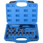 Lot de 17 outils de nettoyage professionnels pour injecteur diesel