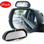 Lot de 2 360� re r�troviseurs d'angle mort, universels droite + gauche ajustables verre hd miroir auxiliaire ...