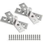 Lot de 2 (75 x 17 mm) charni�res pivotantes � 360� en acier inoxydable pivot de porte cach� charni�re ...