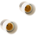 Lot de 2 adaptateurs douille e27 / e14 zenitech
