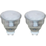 Lot 2 ampoules cfl basse energie spot gu10 9w 400lm 2700k 7h7h dayron