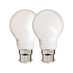 Xanlite - lot de 2 ampoules filament led a60 opaque, culot b22, 806 lumens, quivalence 60 w, 4000 kelvins, ...