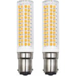 Lot de 2 ampoules led b15d rempla�ant 75w 90w 80w blanc chaud 3000k 220v 230v 890lm 7w applique murale ...