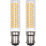 Lot de 2 ampoules led b15d rempla�ant 75w 90w 80w blanc chaud 3000k 220v 230v 890lm 7w applique murale ...