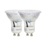 Lot de 2 ampoules led spots au culot gu10, 5w cons. (50w eq. ), lumi�re blanche neutre