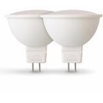 Eclairage design - lot de 2 ampoules spots led gu5. 3 mr16 5w eq 40w temp�rature de couleur: blanc neutre ...