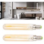 Lot de 2 ampoules tubulaires led 4 w e14 2300 k t20 x 120 220?240 v pour �clairage - jeffergarden