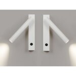 Lot de 2 applique liseuse moderne lampe de lecture murale r�glable chevet mural avec interrupteur spot ...