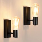 Lots de 2 applique murale interieur industrielle, spot murale vintage e27 orientable 90� ou 360�, r�tro ...