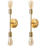 Lot de 2 appliques murales de salle de bain en m�tal, luminaire mural pour coiffeuse, e26, pour dressing, ...