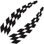 Lot de 2 autocollants pour pare - chocs de voiture motif drapeau à carreaux noir et blanc, noir - sollbry ... Lot de 2 autocollants pour pare - chocs de voiture motif drapeau à carreaux noir et blanc, noir - sollbry ...