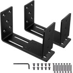 Lot de 2 barricade supports, support en u ajustable, support pour verrou de s�curit� de porte, convient ...