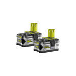 Ryobi - lot de 2 batteries 18v one + 5. 0ah lithium - ion rb18ll50