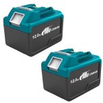 Lot de 2 batteries lithium de remplacement makita 18 v de 12, 0 ah, compatibles avec les outils et chargeurs ...