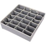 Lot de 2 bo�tes de rangement pliables pour chaussettes, organiseurs de tiroir sous v�tements non tiss�, ...